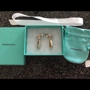 Tiffany & Co Knotted Earrings Silver
